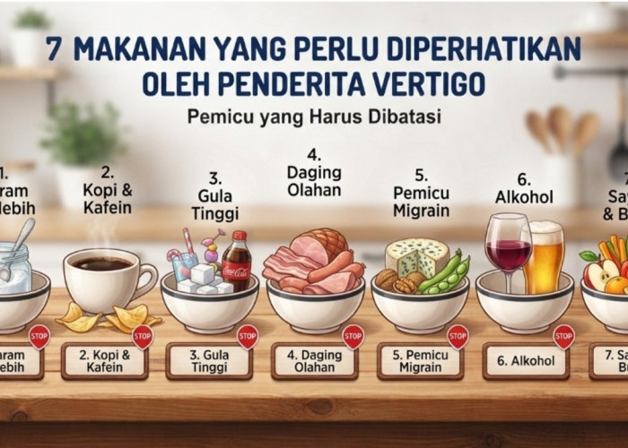Jangan Sembarangan Makan, Ini 7 Makanan yang Perlu Diperhatikan Saat Vertigo