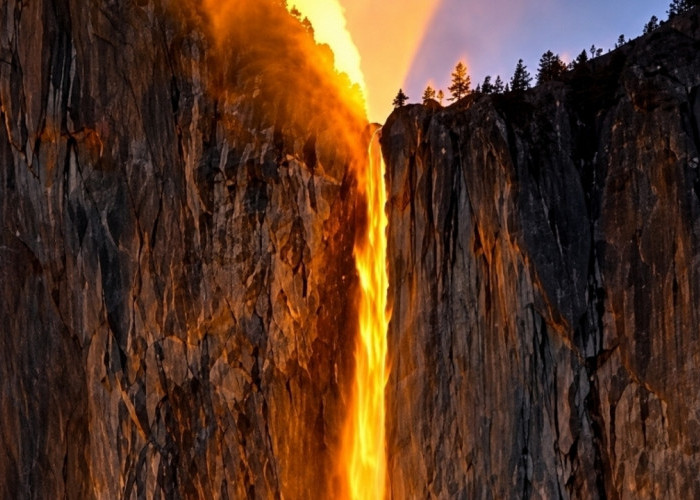 Air Terjun Horsetail dan Fenomena Firefall, Ilusi Alam Spektakuler yang Ditunggu Wisatawan Dunia