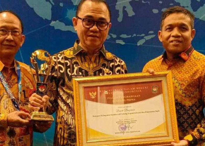 Disdukcapil Banyuasin Raih Penghargaan Dukcapil Prima Award, Pj Bupati: Ini Hasil Kerja Keras dan Kolaborasi