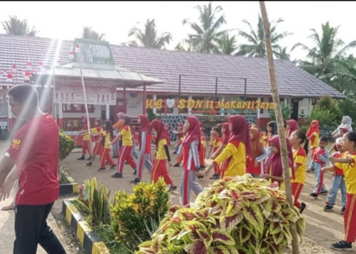 Senam Sehat, Kebiasaan Rutin Tiap Jumat di SDN 11 Makarti Jaya