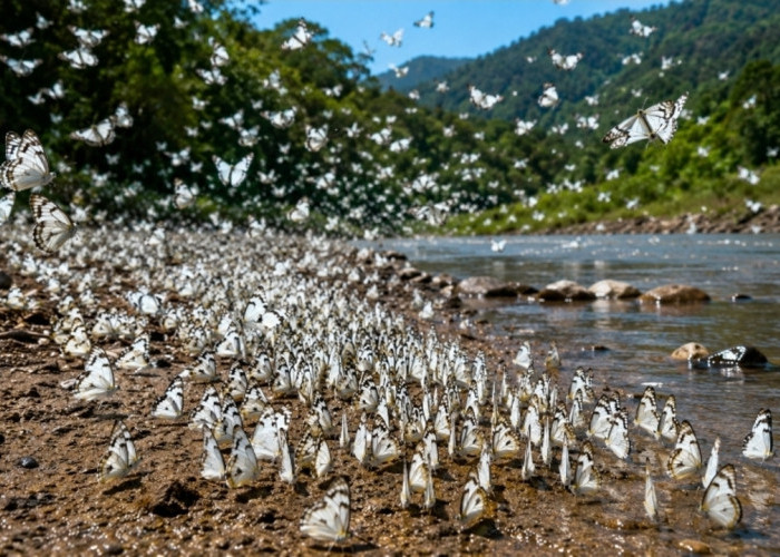 Common Albatross, Kupu-Kupu Unik yang Bermigrasi Mengikuti Aliran Sungai