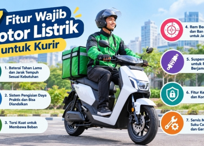 7 Fitur Wajib Motor Listrik untuk Kurir, Jangan Salah Pilih!