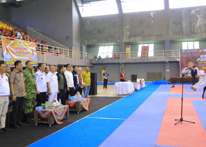 Wagub Sumsel Resmi Buka Kejurda dan Festival FORKI Sumsel Perebutkan Piala Gubernur