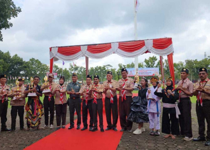50 Orang Kontingen Kwarran Muara Padang Usai Ikuti Jambore Cabang