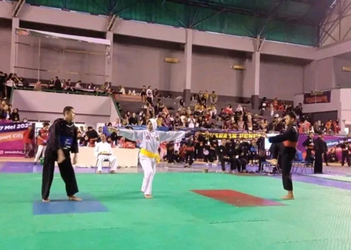 Murid SMK PP Negeri Sembawa Juara Pencak Silat Universitas Bina Darma