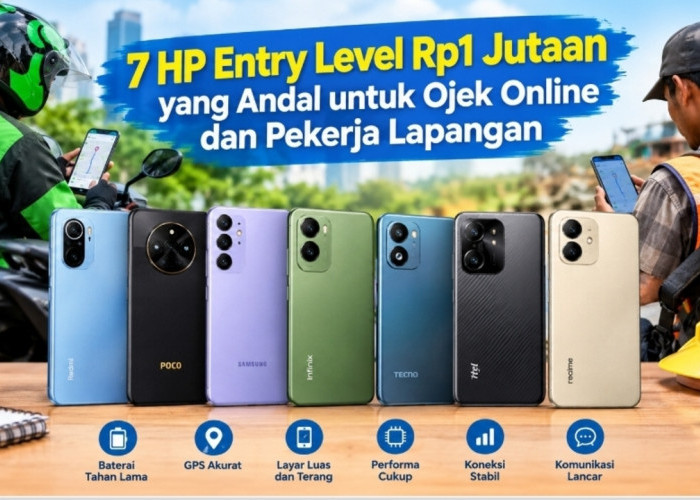 7 HP Entry Level Rp1 Jutaan yang Andal untuk Ojek Online dan Pekerja Lapangan