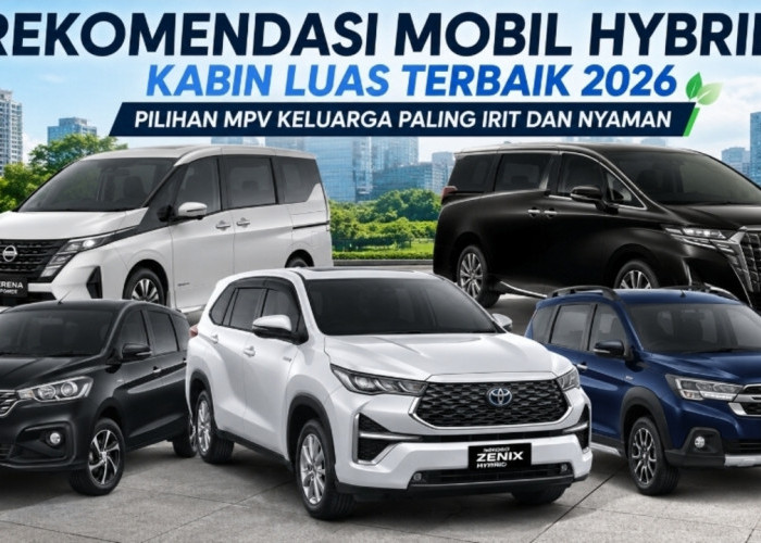 7 Mobil Hybrid Kabin Luas Terbaik 2026, MPV Keluarga Paling Irit BBM dan Nyaman untuk Perjalanan Jauh