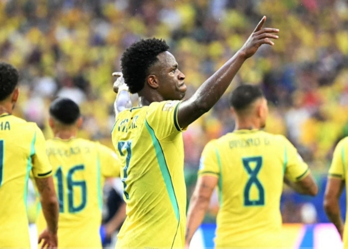 Vinicius Jr Menggila! Brasil Bungkam Skotlandia 3-0 dan Melaju Percaya Diri ke Fase Gugur
