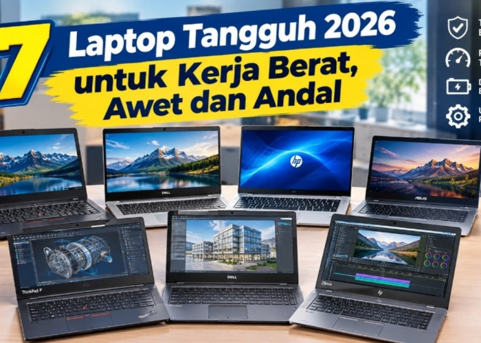 7 Laptop Tangguh 2026 untuk Kerja Berat, Awet dan Andal