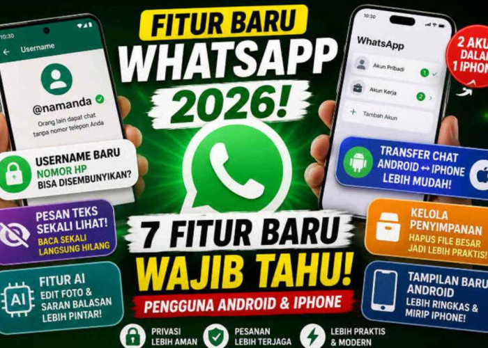 WhatsApp 2026 Bikin Heboh! 7 Fitur Baru Ini Wajib Diketahui Pengguna Android dan iPhone