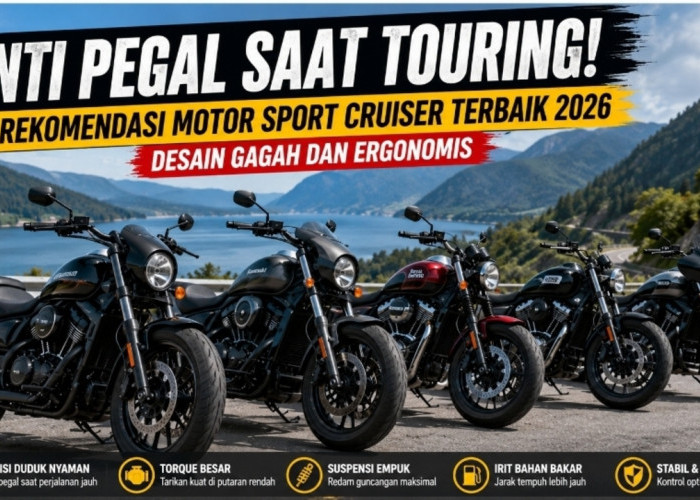 Anti Pegal Saat Touring! Ini Rekomendasi Motor Sport Cruiser Terbaik 2026 dengan Desain Gagah dan Ergonomis