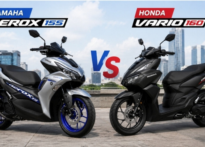 Sama-Sama Bertenaga, Ini Perbedaan Yamaha Aerox 155 dan Honda Vario 160 yang Wajib Diketahui