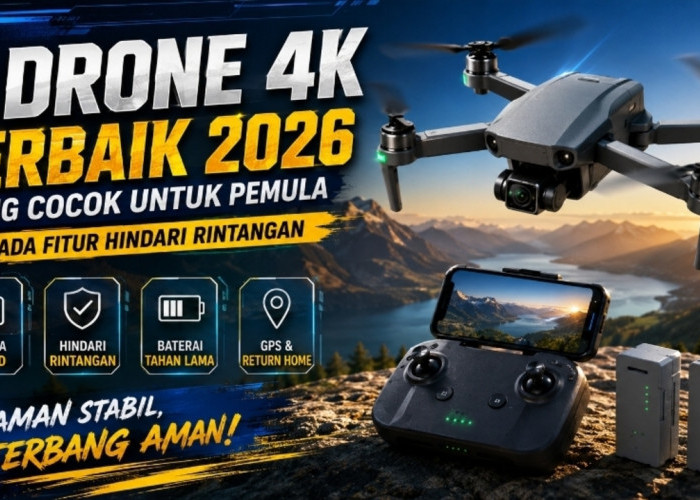 7 Drone 4K Terbaik 2026 yang Cocok untuk Pemula, Ada Fitur Hindari Rintangan