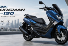 Skutik Maxi Rasa Sultan, Suzuki Burgman 150 Punya Bagasi Luas dan Fitur Canggih