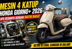 Honda Giorno+ 2026 Pakai Mesin 4 Katup, Memangnya Sehebat Apa? Ini Bedanya dengan Skutik Biasa!
