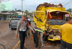 Kecelakaan Tiga Kendaraan Picu Kemacetan di Jalintim Banyuasin