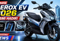 Yamaha Aerox EV 2026 Resmi Meluncur! Skutik Listrik Sporty yang Siap Bikin Motor Bensin Ketar-ketir