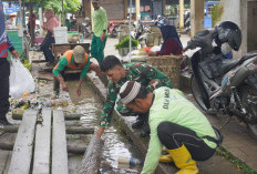 Kodim OKU Bangun Jembatan Gantung Garuda di Desa Pusar