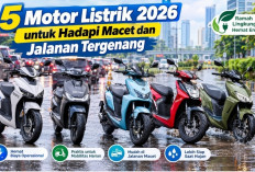 5 Motor Listrik 2026 untuk Hadapi Macet dan Jalanan Tergenang
