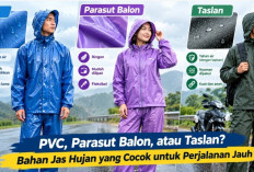 PVC, Parasut Balon, atau Taslan? Ini Bahan Jas Hujan yang Cocok untuk Perjalanan Jauh