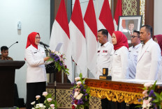 Ketua PMI Sumsel Lantik Pengurus PMI Empat Daerah