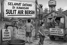 Kesal Air Tak Mengalir, Warga Kenten Laut Pasang Spanduk Protes hingga Pindah Rumah