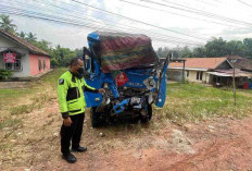 Truk Tangki Bertabrakan di Jalintim KM 28 Sembawa, Arus Lalu Lintas Kembali Normal
