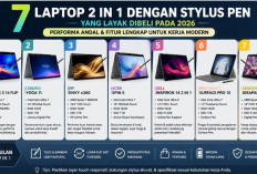 7 Laptop 2 in 1 dengan Stylus Pen Layak Dibeli pada 2026, Performa Andal dan Fitur Lengkap untuk Kerja Modern