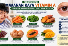 Mata Sedang Merah atau Belekan? Ini Rekomendasi Makanan Kaya Vitamin A yang Baik Dikonsumsi