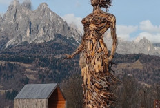 La Guana del Primiero, Patung 7 Meter dari Sisa Badai yang Bangkitkan Harapan