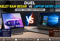 Duel Tablet RAM Besar vs Laptop Entry-Level, Mana yang Lebih Efisien?