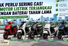 Tak Perlu Sering Cas! 5 Motor Listrik Terjangkau dengan Baterai Tahan Lama