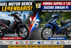 Duel Motor Bebek Legendaris! Honda Supra X 125 FI atau Suzuki Smash FI, Pilih yang Paling Tangguh