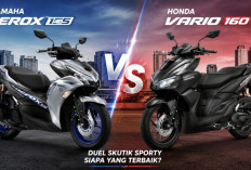 Adu Kehandalan Yamaha Aerox 155 vs Honda Vario 160, Duel Skutik Sporty Favorit Anak Muda