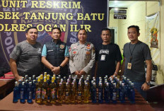 Polsek Tanjung Batu Sita 68 Botol Miras di Bulan Ramadhan 