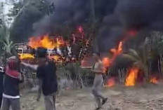 Tragedi Maut di Jalinsum Muratara, Bus ALS dan Truk Tangki Terbakar, 16 Orang Meninggal Dunia