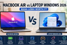 MacBook Air vs Laptop Windows Terbaru 2026, Pilih Mana untuk Kuliah dan Kerja?