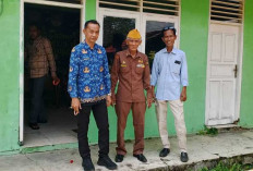 Lurah Pangkalan Balai Tinjau Inventaris Kantor Veteran di Jalan Bangsali