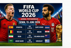 Jadwal Lengkap Piala Dunia 2026 Senin 15 Juni, Spanyol dan Belgia Siap Tampil