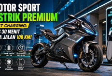 Rekomendasi Motor Sport Listrik Premium 2026, Isi Daya 30 Menit Siap Melaju hingga 100 KM