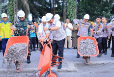 Program Belida Polda Sumsel Diluncurkan, Herman Deru Apresiasi Sinergi dan Target Perbaikan Jalan H-10 Lebaran