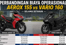 Perbandingan Biaya Operasional Yamaha Aerox 155 dan Honda Vario 160 Selama Setahun, Mana yang Lebih Hemat?
