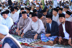 Gubernur Sumsel Salat Idul Fitri Bersama, Ajak Masyarakat Perkuat Kerukunan